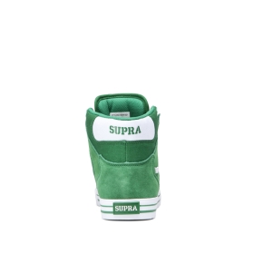 Supra Womens VAIDER High Top Shoes Green/white | US-35264